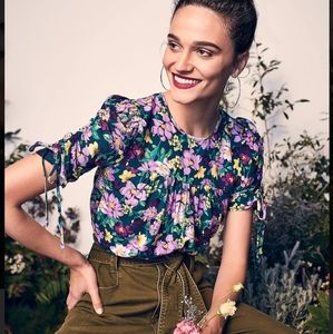 Happy X Nature Purple Floral Top